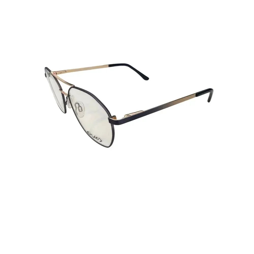 NEW Exces 3179 blue and gold double bag pilot Eyeglasses